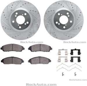 2012 HONDA PILOT 3.5L V6 Rotor & Brake Pad Kit | RockAuto